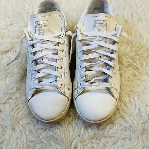 Adidas Stan Smith x Disney Peter Pan Tinkerbell Shoes women 5.5 White Sneakers - Picture 3 of 16